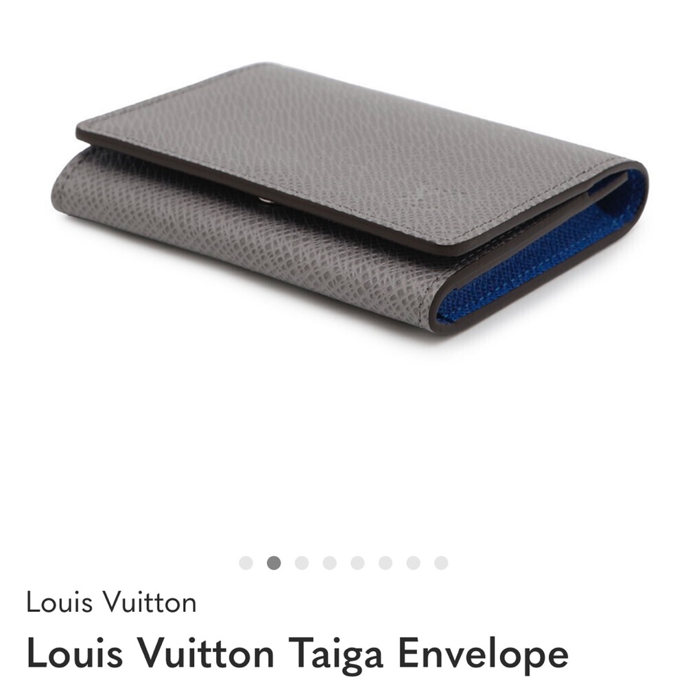 Louis Vuitton Taiga Gray Business Wallet